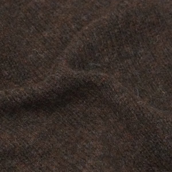 画像6: INVERALLAN（インバーアラン）Crew Neck Saddle Shoulder Sweater（クルーネックサドルショルダーセーター）"Supersoft Shetland" / Marron（マロン） (6)