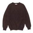 画像1: INVERALLAN（インバーアラン）Crew Neck Saddle Shoulder Sweater（クルーネックサドルショルダーセーター）"Supersoft Shetland" / Marron（マロン） (1)