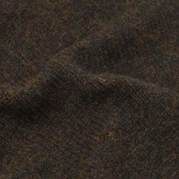画像6: INVERALLAN（インバーアラン）Crew Neck Saddle Shoulder Sweater（クルーネックサドルショルダーセーター）"Supersoft Shetland" / Carbo（カーボ：ブラウン系） (6)