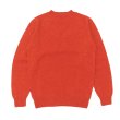 画像2: INVERALLAN（インバーアラン）Crew Neck Saddle Shoulder Sweater（クルーネックサドルショルダーセーター）"Supersoft Shetland" / FLAME（フレーム：オレンジ系） (2)
