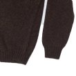 画像5: INVERALLAN（インバーアラン）Crew Neck Saddle Shoulder Sweater（クルーネックサドルショルダーセーター）"Supersoft Shetland" / Marron（マロン） (5)