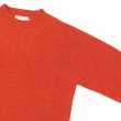 画像4: INVERALLAN（インバーアラン）Crew Neck Saddle Shoulder Sweater（クルーネックサドルショルダーセーター）"Supersoft Shetland" / FLAME（フレーム：オレンジ系） (4)