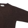 画像4: INVERALLAN（インバーアラン）Crew Neck Saddle Shoulder Sweater（クルーネックサドルショルダーセーター）"Supersoft Shetland" / Marron（マロン） (4)