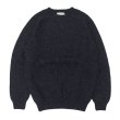 画像1: INVERALLAN（インバーアラン）Crew Neck Saddle Shoulder Sweater（クルーネックサドルショルダーセーター）”Supersoft Shetland” / Charcoal（チャコールグレー） (1)