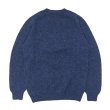 画像2: INVERALLAN(インバーアラン)Crew Neck Saddle Shoulder Sweater(クルーネックサドルショルダーセーター)”Supersoft Shetland" / Denim(デニム) (2)