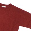 画像4: INVERALLAN（インバーアラン）Crew Neck Saddle Shoulder Sweater（クルーネックサドルショルダーセーター）"Supersoft Shetland" / Blaze（ダークレッド） (4)