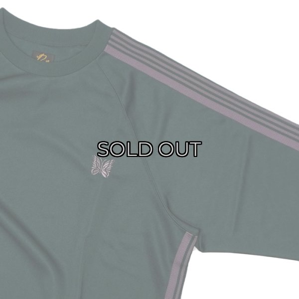 画像4: NEEDLES（ニードルズ）Track Crew Neck Shirt（トラッククルーネックシャツ）"Poly Smooth" / Green（グリーン） (4)