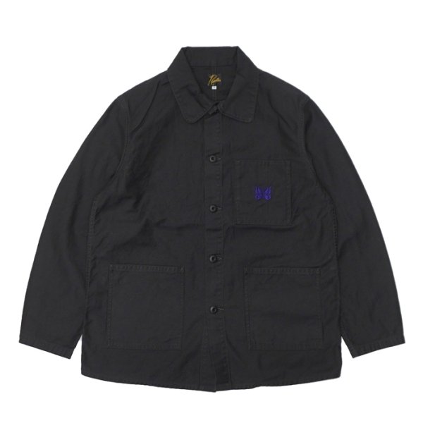 画像1: NEEDLES（ニードルズ）Coverall（カバーオール）"Reversed Sateen" / Black（ブラック） (1)
