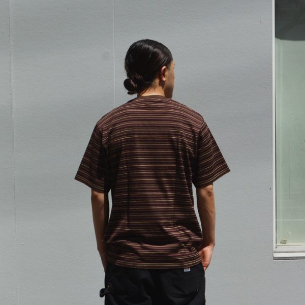 画像14: Yonetomi NEW BASIC（ヨネトミニューベーシック）GARMENT DYE RANDOM BOREDER T-SHIRT（ガーメントダイランダムボーダーTシャツ）/ 3Colors（全3色展開） (14)