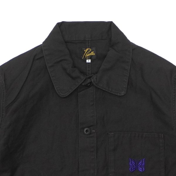 画像4: NEEDLES（ニードルズ）Coverall（カバーオール）"Reversed Sateen" / Black（ブラック） (4)