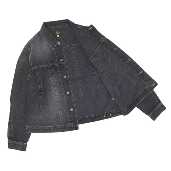 画像3: 【PointUp10%11/10迄】NEEDLES(ニードルズ)Darts Jean Jacket(ダーツジーンジャケット)"12oz Denim" / Black(ブラック) (3)