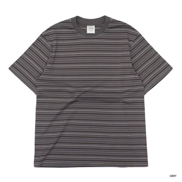 画像3: Yonetomi NEW BASIC（ヨネトミニューベーシック）GARMENT DYE RANDOM BOREDER T-SHIRT（ガーメントダイランダムボーダーTシャツ）/ 3Colors（全3色展開） (3)