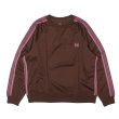 画像1: NEEDLES（ニードルズ）Track Crew Neck Shirt（トラッククルーネックシャツ）"Poly Smooth" / Brown（ブラウン） (1)