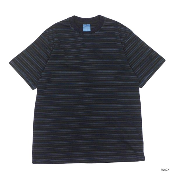 画像2: Yonetomi NEW BASIC（ヨネトミニューベーシック）GARMENT DYE RANDOM BOREDER T-SHIRT（ガーメントダイランダムボーダーTシャツ）/ 3Colors（全3色展開） (2)
