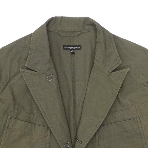 画像3: ENGINEERED GARMENTS（エンジニアードガーメンツ）Bedford Jacket（ベッドフォードジャケット）"Heavyweight Cotton RIpstop" / Olive（オリーブ） (3)
