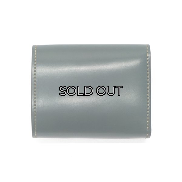 画像2: WILD SWANS（ワイルドスワンズ）ENO（イーノ）ミニ3つ折りウォレット/グリーン"シェルコードバン"×ブラック"サドルプルアップ" (2)