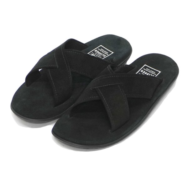 画像1: ISLAND SLIPPER(アイランドスリッパ)PB223 (スエードレザーサンダル) "Suede" / Black(ブラック) (1)