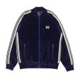 画像1: 【PointUp10%11/10迄】NEEDLES(ニードルズ)Rib Collar Track Jacket(リブカラートラックジャケット)"C/PE Velour" / Navy(ネイビー) (1)