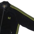 画像5: 【PointUp10%11/10迄】NEEDLES(ニードルズ)Rib Collar Track Jacket(リブカラートラックジャケット)"C/PE Velour" / Black(ブラック) (5)