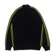 画像2: 【PointUp10%11/10迄】NEEDLES(ニードルズ)Rib Collar Track Jacket(リブカラートラックジャケット)"C/PE Velour" / Black(ブラック) (2)