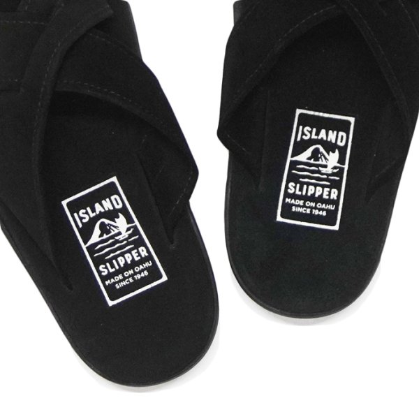 画像6: ISLAND SLIPPER(アイランドスリッパ)PB223 (スエードレザーサンダル) "Suede" / Black(ブラック) (6)