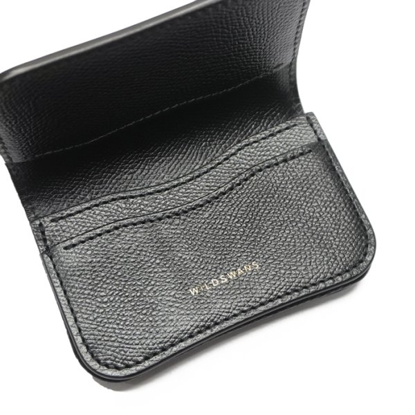 画像5: WILD SWANS（ワイルドスワンズ）GENERAL（ジェネラル）カードケース/ブラック"サドルプルアップ"×ブラック"型押しサドルプルアップ” (5)
