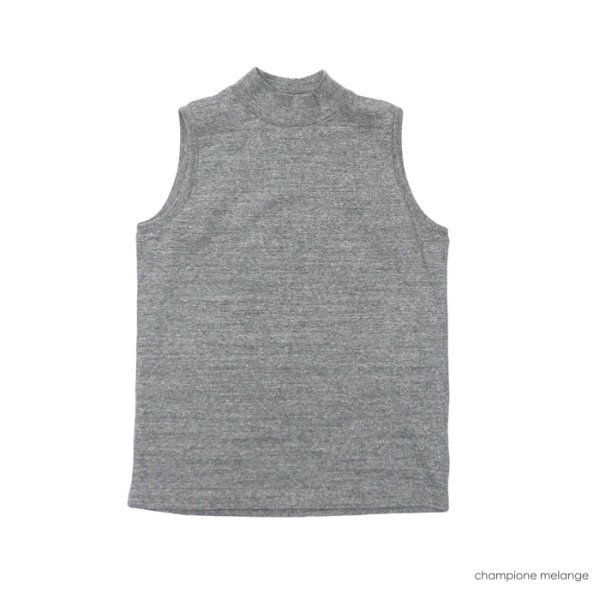 画像3: FilMelange(フィルメランジェ)ETHEL(エセル:モックネックノースリーブ)"Vintage Tenjiku"  / 4Colors(全4色展開) (3)