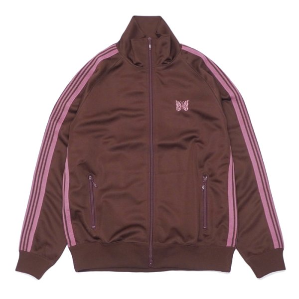 画像1: NEEDLES（ニードルズ）Track Jacket（トラックジャケット）"Poly Smooth" / Brown（ブラウン） (1)