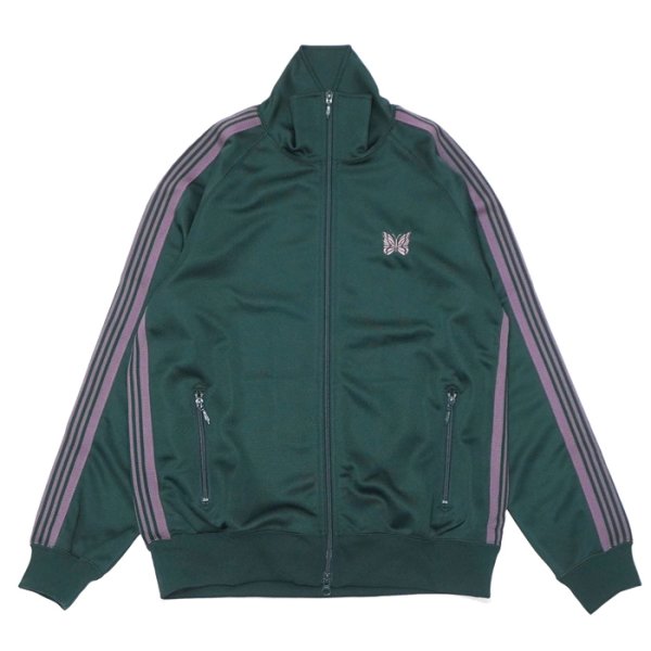 画像1: NEEDLES（ニードルズ）Track Jacket（トラックジャケット）"Poly Smooth" / Green（グリーン） (1)