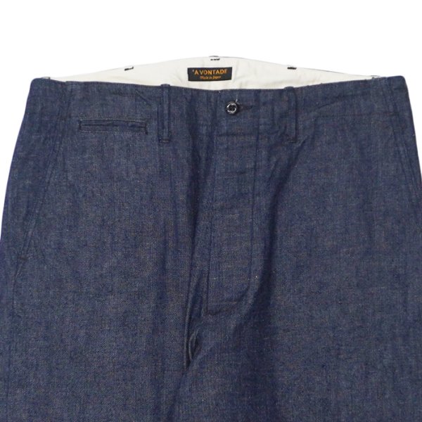 画像4: *A VONTADE（アボンタージ）Type 45 Chino Trousers（タイプ45チノトラウザーズ）"" / #1 Indigo（#1 インディゴ）【裾上げ無料】 (4)