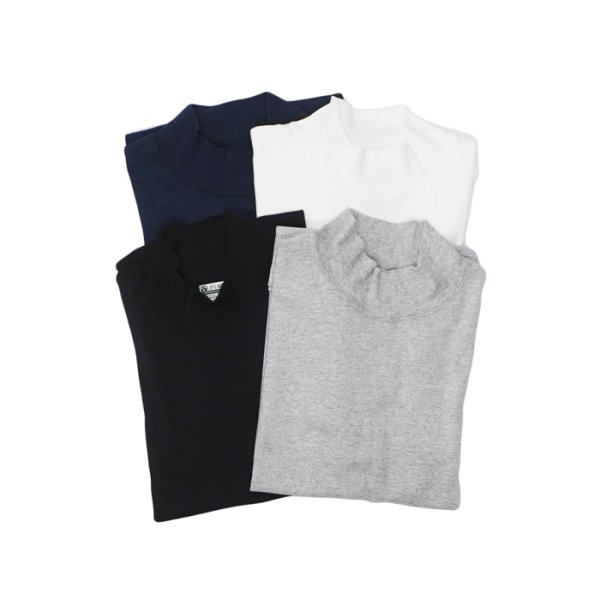 画像1: Life Wear（ライフウェア）Moc Neck Long Sleeve Tee（モックネックロングスリーブT）/ 4Colors（全4色展開） (1)