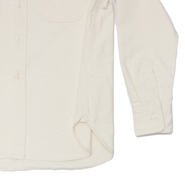 画像5: F.O.B FACTORY（エフオービーファクトリー）WORK SHIRT（オックスワークシャツ）"Work Twill" / Ecru（エクリュ） (5)