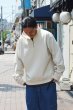 画像9: KAPTAIN SUNSHINE（キャプテンサンシャイン）Zipper High Neck Pullover（ジッパーハイネックプルオーバー）/ FADE BLACK（フェードブラック） (9)
