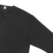 画像4: blurhms ROOTSTOCK（ブラームスルーツストック）Rough&Smooth Thermal Over-Neck L/S（ラフ&スムースサーマルオーバーネックシャツ ロングスリーブ）/ Heather Charcoal（ヘザーチャコール） (4)