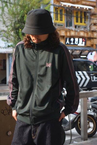 画像8: NEEDLES（ニードルズ）Track Jacket（トラックジャケット）"Poly Smooth" / Green（グリーン） (8)