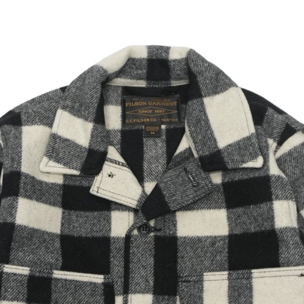 画像2: FILSON(フィルソン)MACKINAW WOOL CRUISER(マッキーノウールクルーザー)/NATURAL×BLACK(ナチュラル×ブラック) (2)