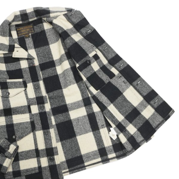 画像4: FILSON(フィルソン)MACKINAW WOOL CRUISER(マッキーノウールクルーザー)/NATURAL×BLACK(ナチュラル×ブラック) (4)