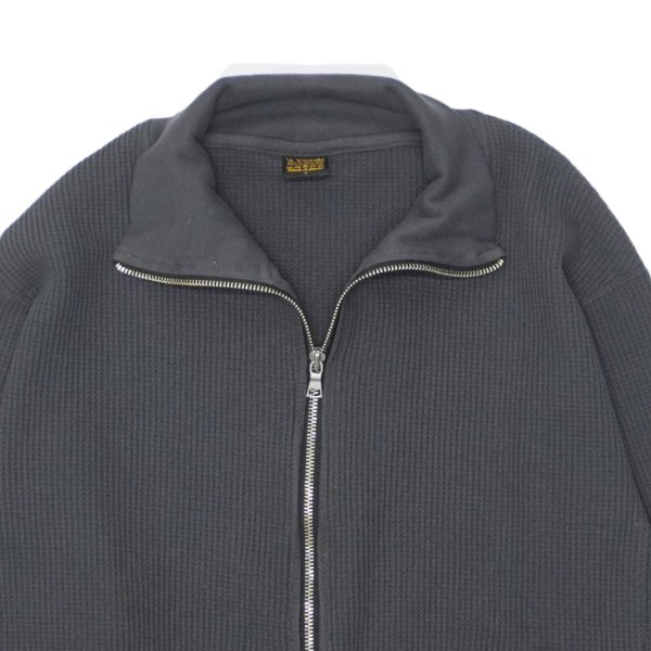 画像3: *A VONTADE(アボンタージ)Big Waffle Drivers Zip Cardigan(ビッグワッフルドライバーズジップカーディガン)/ Charcoal(チャコール) (3)
