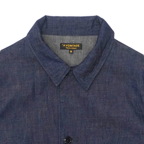 画像4: *A VONTADE（アボンタージ）Naval Utility Jacket（ナバルユーティリティジャケット）"Indigo＆Black Denim" / Indigo（インディゴ） (4)