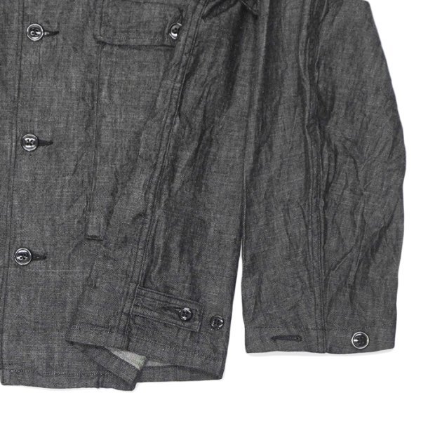画像6: *A VONTADE（アボンタージ）Naval Utility Jacket（ナバルユーティリティジャケット）"Indigo＆Black Denim" / Black（ブラック） (6)