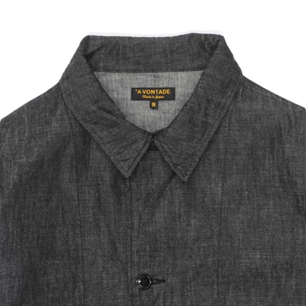 画像4: *A VONTADE（アボンタージ）Naval Utility Jacket（ナバルユーティリティジャケット）"Indigo＆Black Denim" / Black（ブラック） (4)