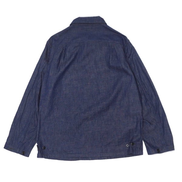 画像2: *A VONTADE（アボンタージ）Naval Utility Jacket（ナバルユーティリティジャケット）"Indigo＆Black Denim" / Indigo（インディゴ） (2)
