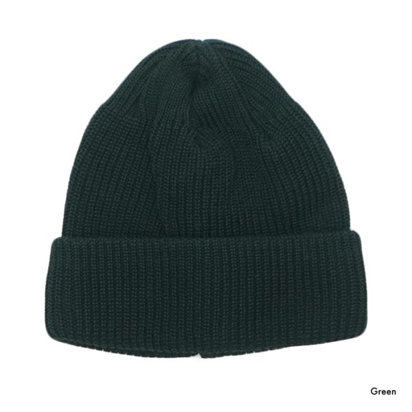 画像5: DECHO(デコー)COTTON KNIT CAP(コットンニットキャップ)/ Black(ブラック)・Brown(ブラウン)・Wine(ワイン)・Green (グリーン) (5)