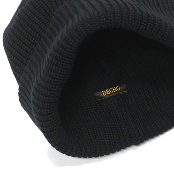 画像6: DECHO(デコー)COTTON KNIT CAP(コットンニットキャップ)/ Black(ブラック)・Brown(ブラウン)・Wine(ワイン)・Green (グリーン) (6)
