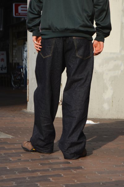 画像9: blurhms ROOTSTOCK（ブラームスルーツストック）13.5oz Denim Pants Wide（13.5ozデニムパンツ ワイド）/ Indigo（インディゴ）【裾上げ無料】 (9)