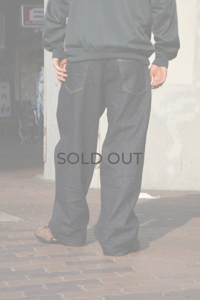画像9: blurhms ROOTSTOCK（ブラームスルーツストック）13.5oz Denim Pants Wide（13.5ozデニムパンツ ワイド）/ Sulfur Black（サルファーブラック）【裾上げ無料】 (9)