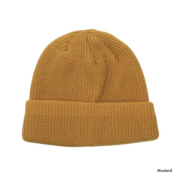 画像3: DECHO(デコー)COTTON KNIT CAP(コットンニットキャップ)/ Mustard(マスタード)・Olive(オリーブ)・E,Blue(Eブルー) (3)