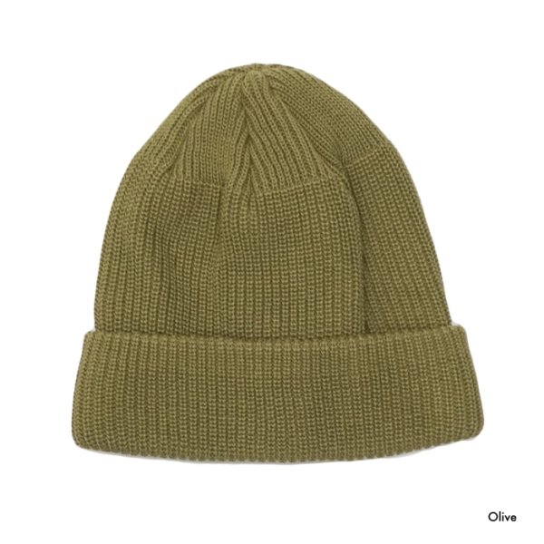 画像4: DECHO(デコー)COTTON KNIT CAP(コットンニットキャップ)/ Mustard(マスタード)・Olive(オリーブ)・E,Blue(Eブルー) (4)
