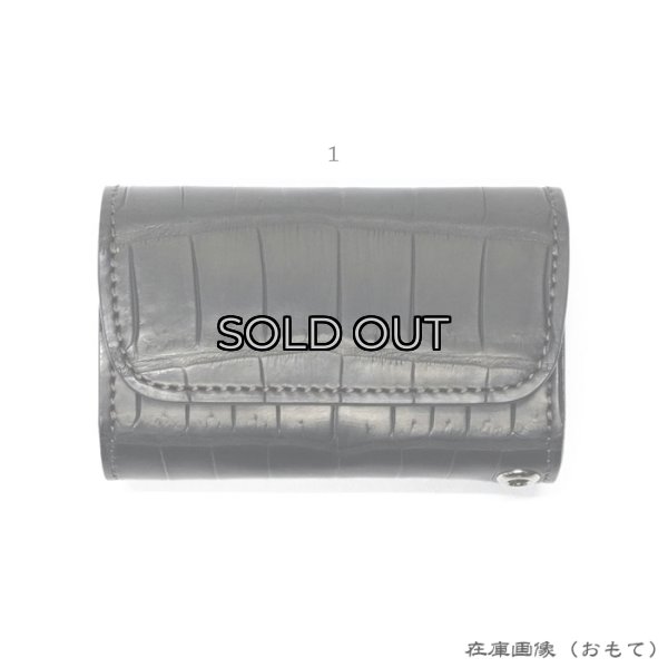 画像8: WILD SWANS(ワイルドスワンズ)DAKAR(ダカール)キーケース"クロコダイル"/Black(ブラック) (8)