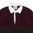 画像3: BARBARIAN（バーバリアン）Heavy Weight Rugby Collar Shirt（ヘビーウェイト ラグビーカラーシャツ）"BOLD MOUNTAINEER" / Harvard×Brown×Beige×Burnt Orange（ハーバード×ブラウン×ベージュ×B,オレンジ） (3)
